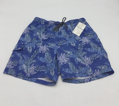 その他 U Tommy Bahama Mens Naples Coast Faded Palms Swim Trunks in Team