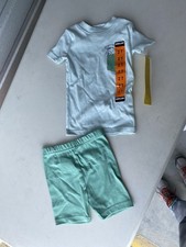 Kirkland Signature Boys 2T Pajamas 2pc Set Shark Pocket Snug Fit NWT