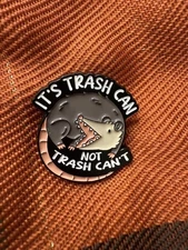 Enamel Pin Opossum Brooch Trash Can Not Cannot Lapel Funny Animal Backpack Gift