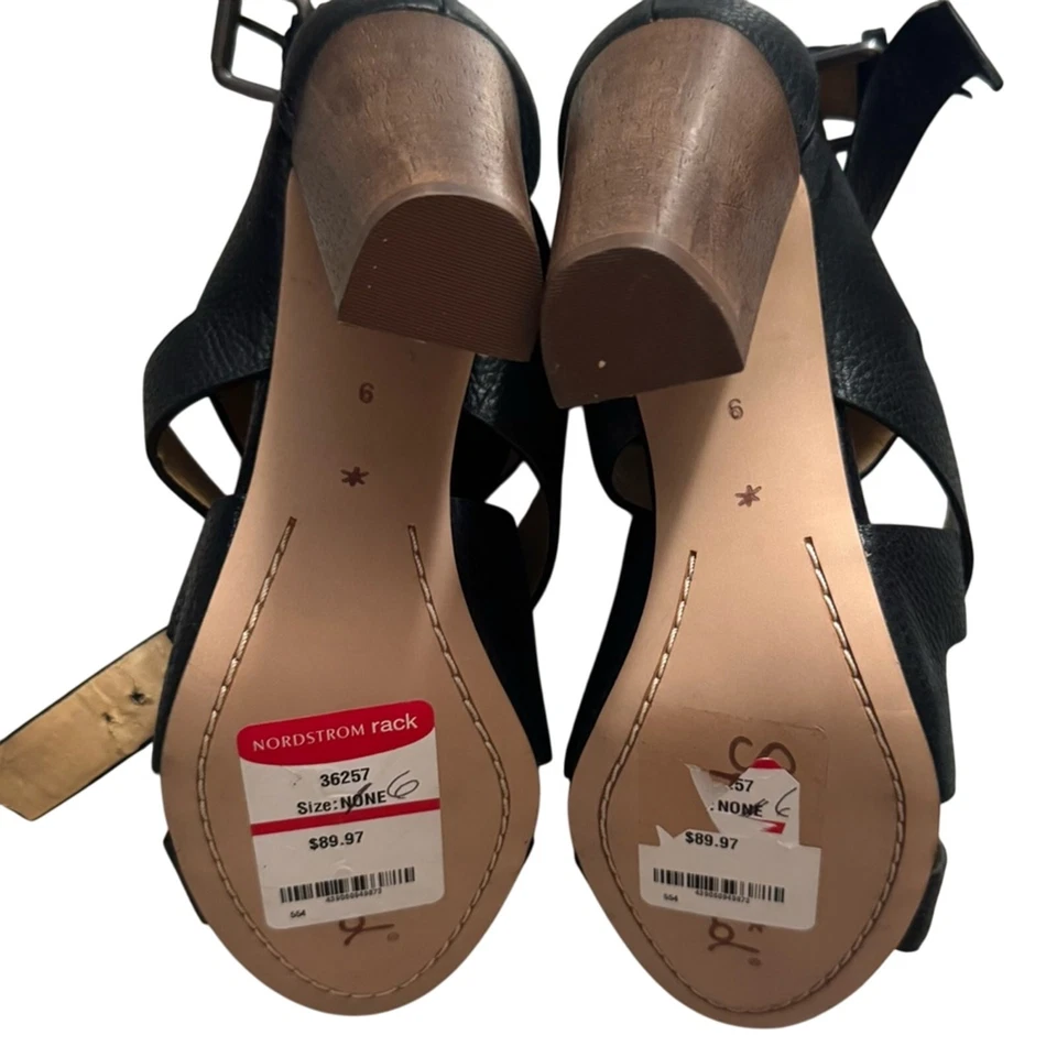 NUEVAS Sandalias Espléndidas Negras Para Mujer con Tirantes TALLA 6 $89 Foto 3 de 4