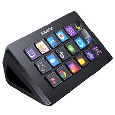 Stream Controller Stream Control Deck with 15 LCD Macro Keys Customizable to ...