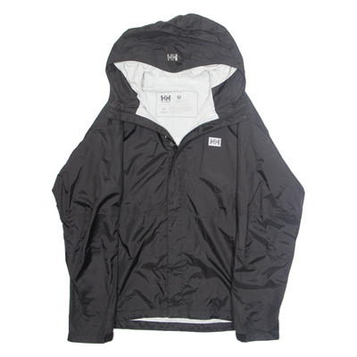 HELLY HANSEN Herren Regenjacke schwarz mit Kapuze M