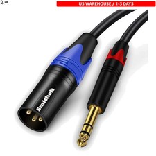 1/4 to XLR Cable,Quarter inch6.35mm TRS to XLR Male, 1/4" Stereo Jack to XLR ...
