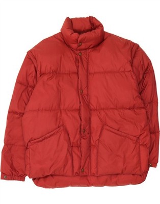 JOHN F GEE Mens Padded Jacket IT 56/58 3XL Red Nylon DQ17