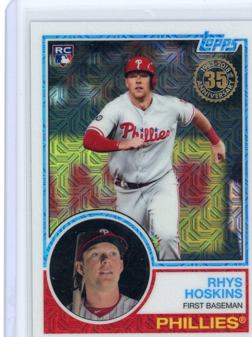 2018 Topps - Silver Pack 1983 Topps Chrome Series 1 Rhys Hoskins #35 (RC) Rookie