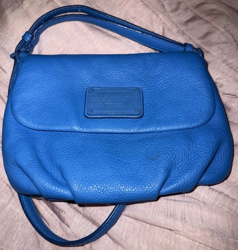 Marc by Marc Jacobs Small Blue Pebbled Leather Crossbody Bag - Picture 4 of 11