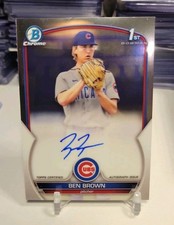 2023 Bowman Chrome Ben Brown 1st Prospect Auto Autograph #CPA-BBN Cubs