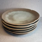 Frankoma Pottery 10”  Dinner Plate 5F Plainsman Prairie Green Set of 6