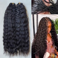 Knotless Crochet Human Hair Braids Extensions Pre Separated Feather Hair Wet and