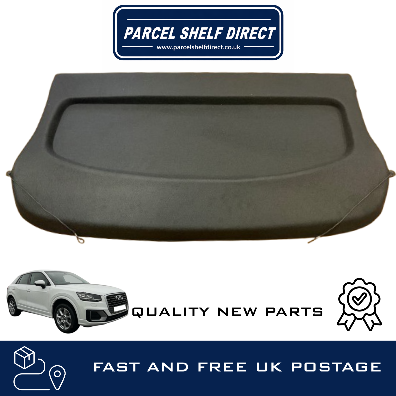AUDI Q2 MK1 PARCEL SHELF / LOAD COVER / LUGGAGE COVER 2016-25 *NEW*