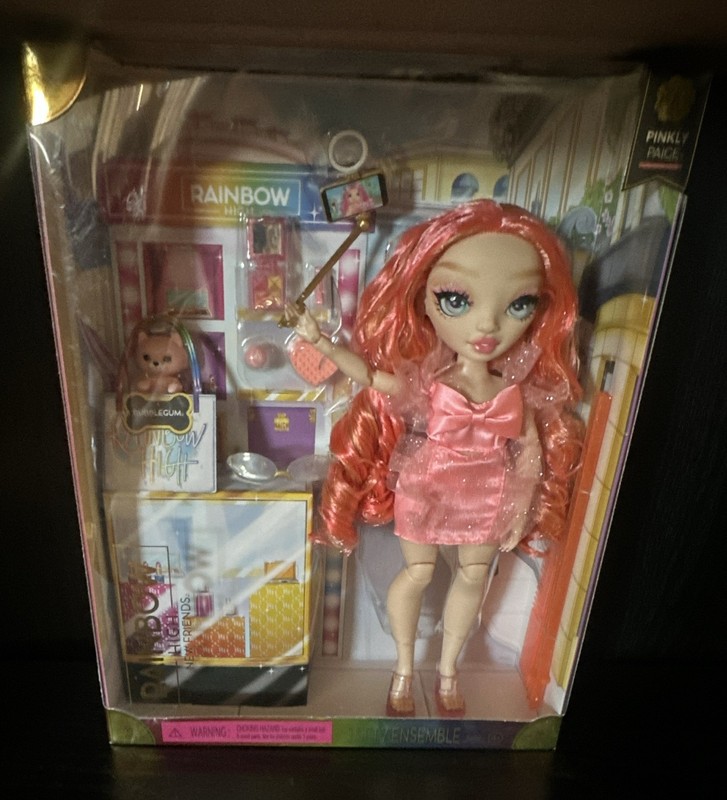 MGA Rainbow High New Friends Pinky Paige 11in Fashion Doll Set w/ Accessories