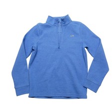 Vineyard Vines Sweatshirt Youth Small 8-10 Blue 1/4 Zip Mock Neck Whale Logo