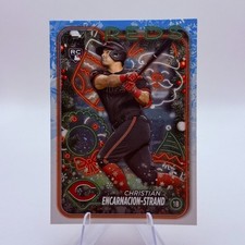 Christian Encarnacion-Strand 2024 Topps Holiday #H85 Rookie Cincinnati Reds Card. rookie card picture