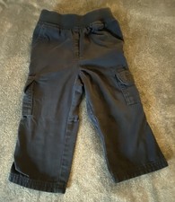 215- The Children  s Place Boys Pants Size 18-24 M Blue Elastic Waist Pull On