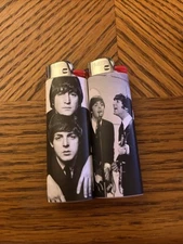 2 New Bic Lighters The Beatles Custom Collectible Vintage Band Beatles Paul John