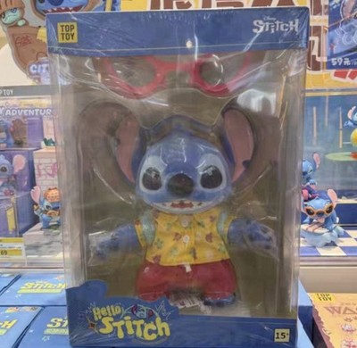 Top Toy Disney 25cm Big Size Hello Stitch On The Beach Figure Doll Toys