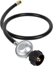 3FT BBQ Grill Low Pressure Propane Regulator and Hose for LP/LPG Gas Pit, Stove