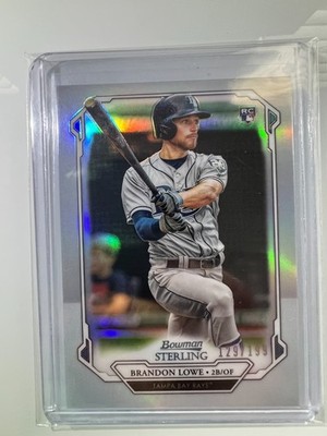 2019 Bowman Sterling Brandon Lowe Silver Refractor 129/199 Rookie