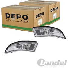2X DEPO BLINKER SATZ WEIß AUßENSPIEGEL VORNE passend für FORD B-MAX FIESTA