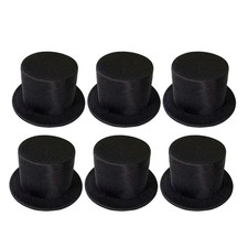 6 Pcs Snowman Hat for Crafts Mini House Ornament Decorative Hats DIY