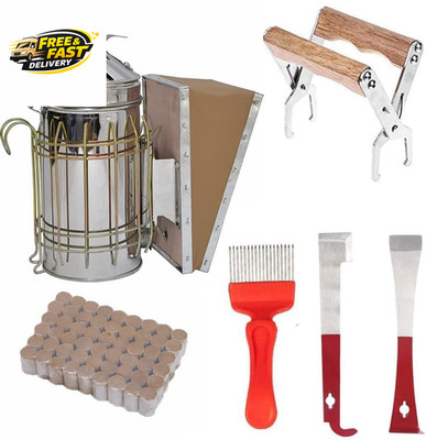 Bee Smoker Kit, Bee Smoker for Beekeeping Included Bee Hive Smoker with 54Pcs Be