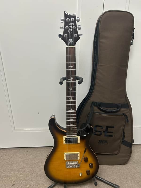 PRS SE DGT David Grissom Tremolo Signature Electric Guitar - Tobacco Sunburst