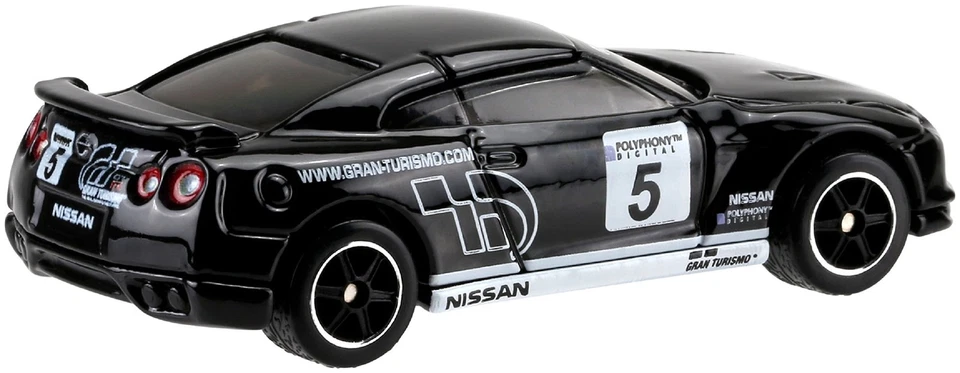 Vehículo fundido a presión Hot Wheels Retro Entertainment Gran Turismo 2009 Nissan GT-R 1:64 Foto 3 de 4