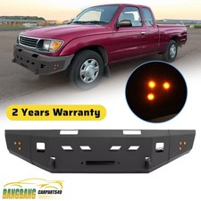 Steel Front Bumper Winch W Lights Fortoyota Tacoma 1995-2004 Off-road Pickup