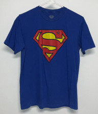 Superman Men's Short Sleeve T-Shirt Medium Blue