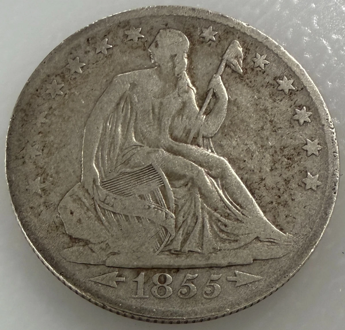 1855 Year Seated Liberty US Half Dollars (1839-1891) for sale | eBay