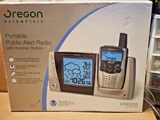 Oregon Scientific Portable Public Alert Radio WRB308 w/ Weather Station WR108