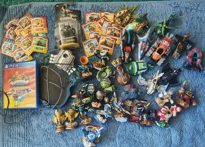 Skylanders SuperChargers PS4 Sammlung  Power Blue Trigger Happy  Kaos Trophy