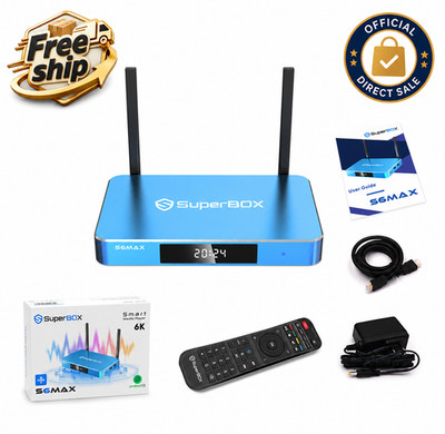 SuperBox S6Max TV BOX Support Authorized Distributor Same Day Shipping Send Gift