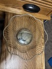 10” Vintage Silver Plated Wire Fruit/Bread Basket Bowl  With Scalloped Edge. — photo 2