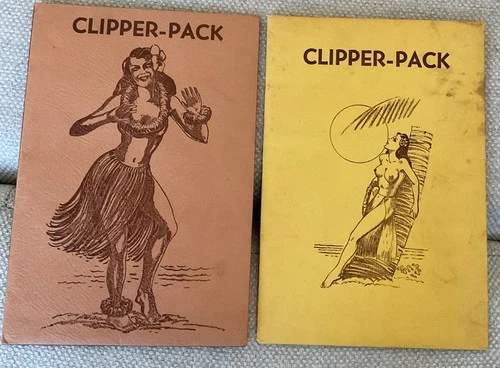 2-HAWAII HULA BEACH WORLD WAR 2 PINUP GIRLS MILITARY STATIONARY