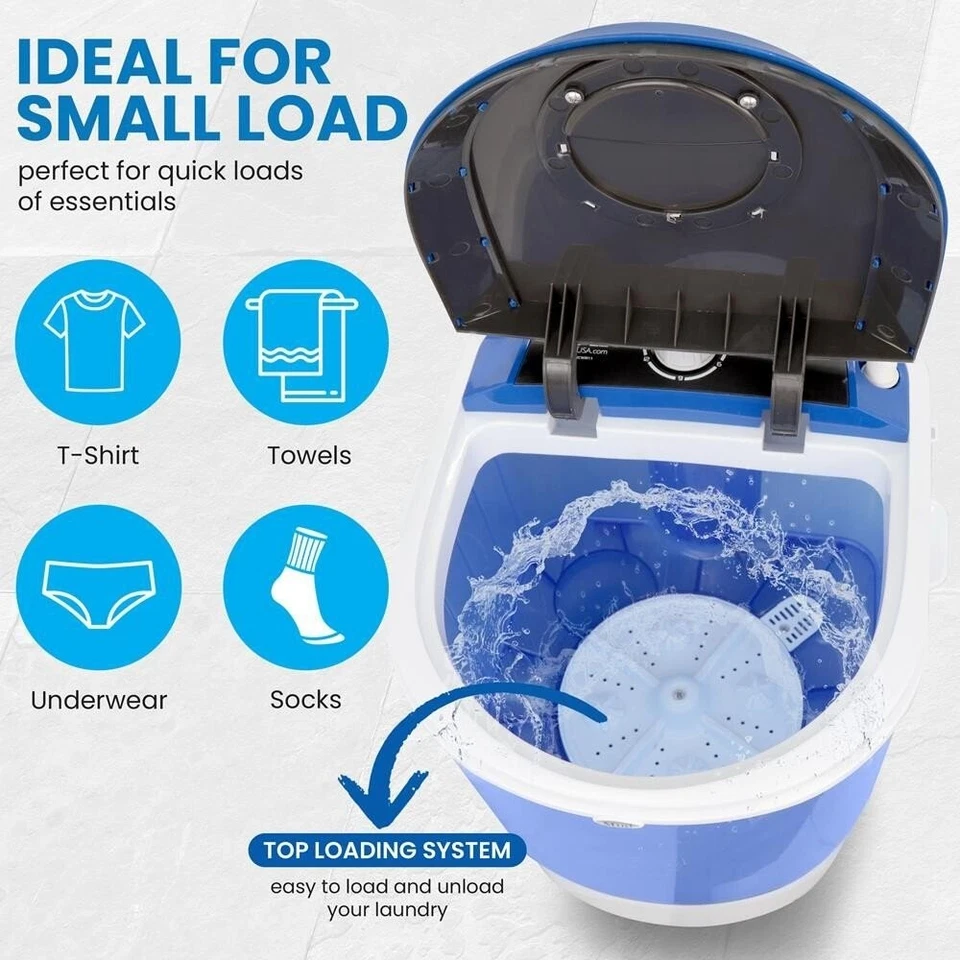 Pyle Compact & Portable Washing Machine - Mini Laundry Clothes Washer PUCWM11 - Image 4 of 4