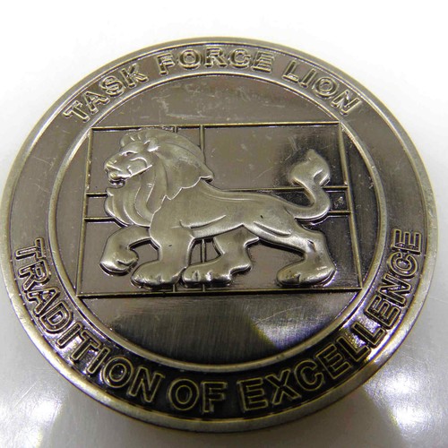 TASK FORCE LION TRADITION OF EXCELLENCE OIR 7 CHALLENGE COIN
