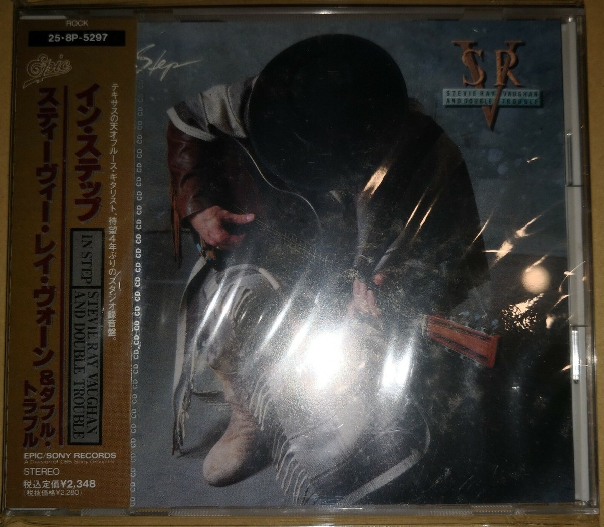 洋楽 S.R.V. CD Stevie Ray Vaughan & Double Trouble ‎– In Step CD Japan OBI 25 8P