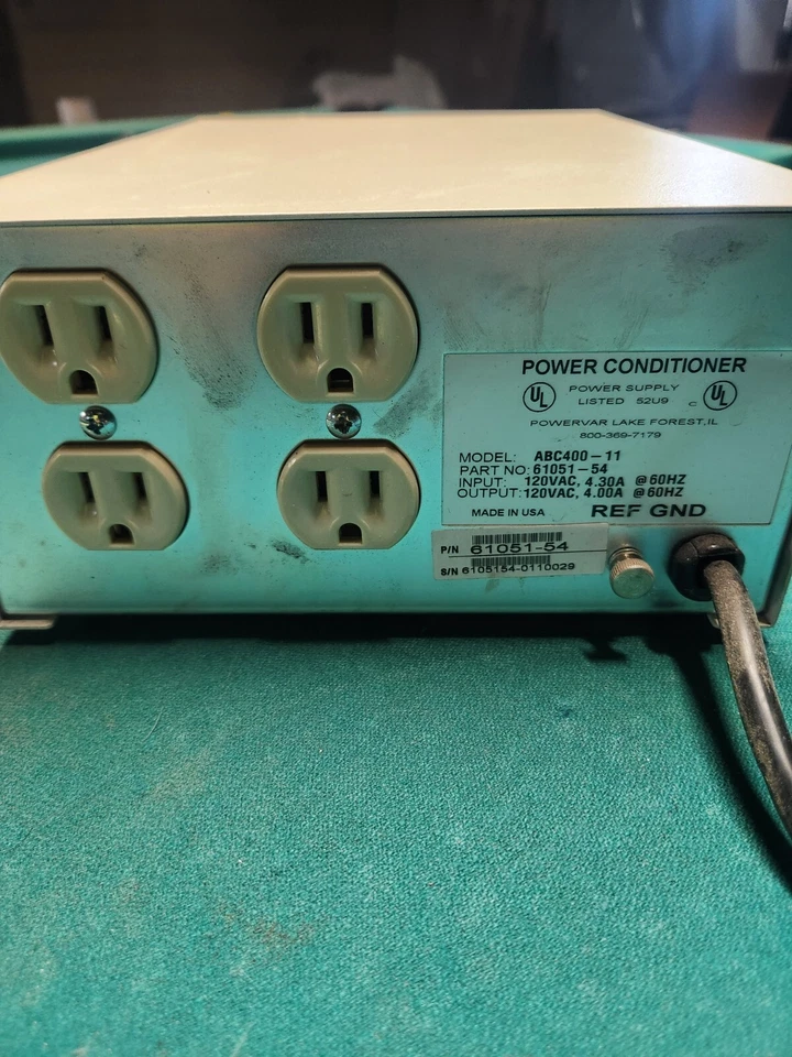 Acondicionador eléctrico Powervar 4.0 ABC400-11 parte # 61051-54 Foto 3 de 4