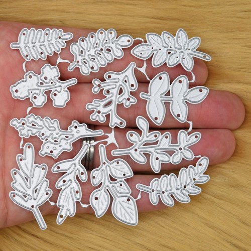 🌿 12 Metal Cutting Dies of Leaves, Vegetation, Card Making, Scrapbooking 🌿 G3 - Picture 2 of 7