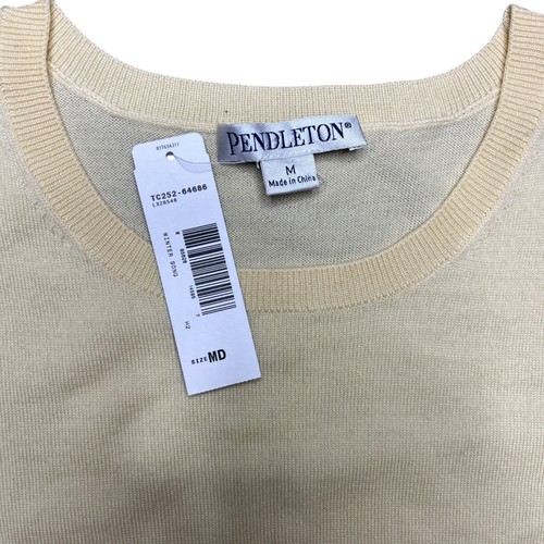 Pendleton Merino Wool Sweater Vest Women's Size Medium Yellow - Picture 3 of 7