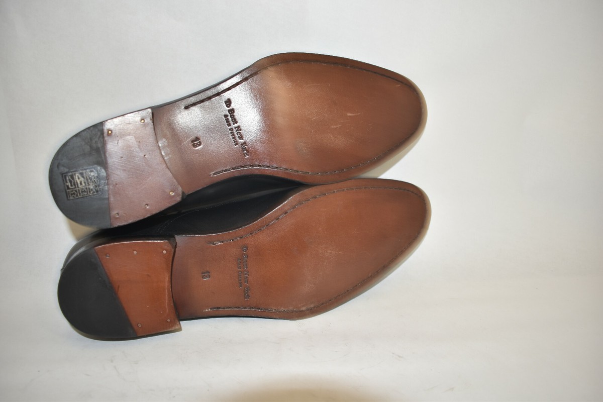 New! To Boot New York Aidan Cap Toe Oxfords Black Leather 