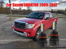LED For EQUATOR 2009-2012 Headlight Kit 9007 HB5 6000K White Bulbs High-Low Beam