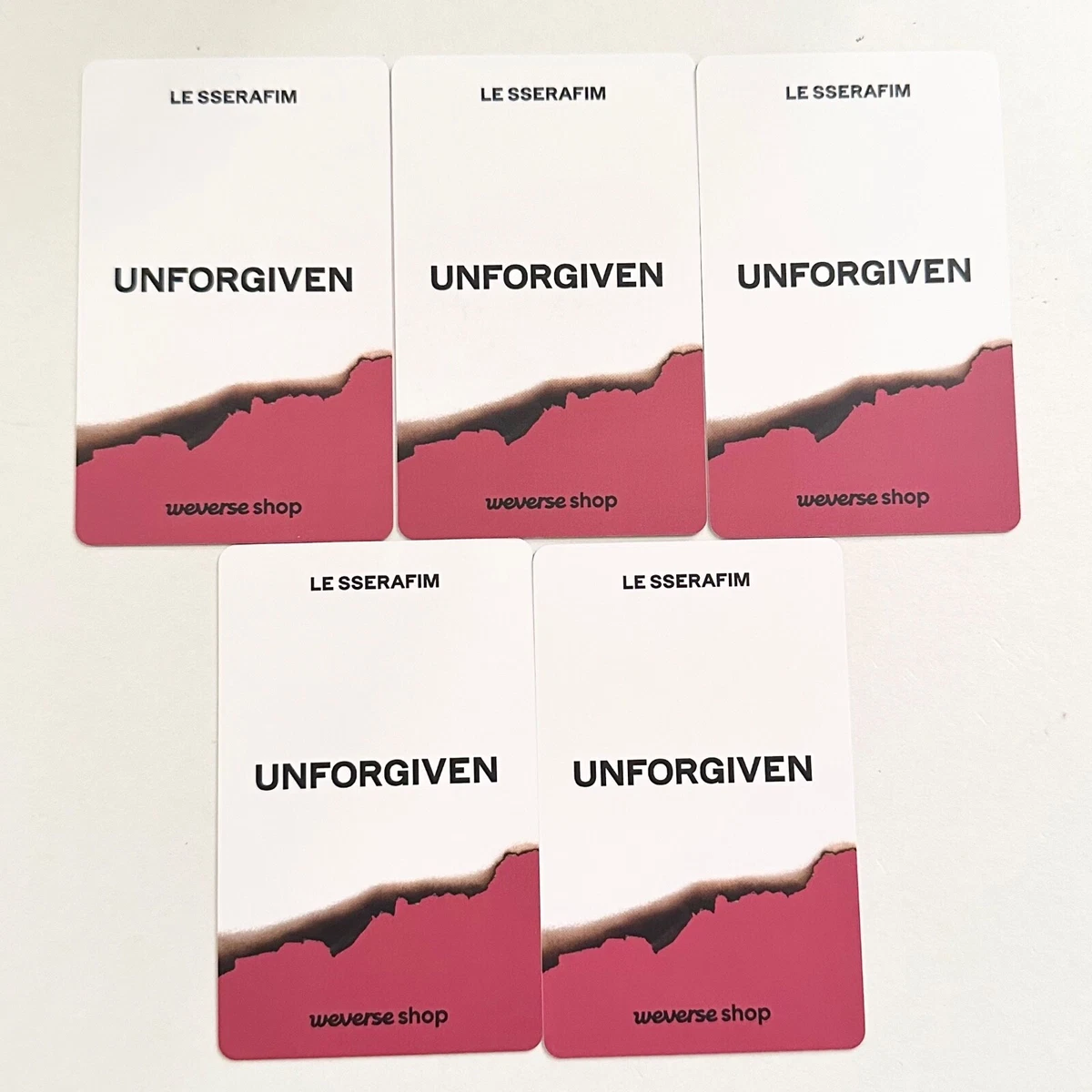 [LE SSERAFIM] UNFORGIVEN / Weverse global VC benefit Photocard