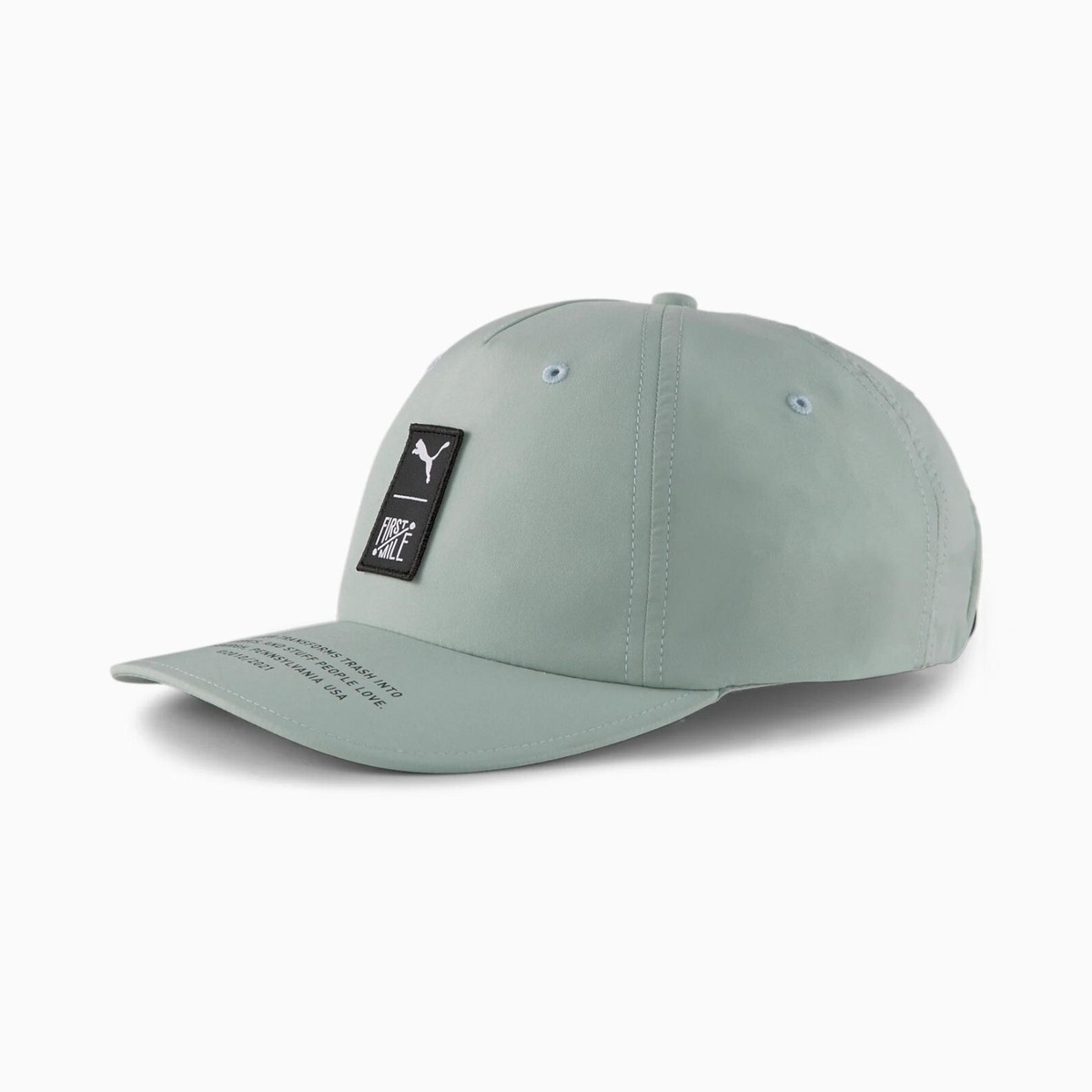 PUMA Training Cap Puma x FIRST MILE Baseball Cap Logo Hat Adjustable Back  Green | eBay UK