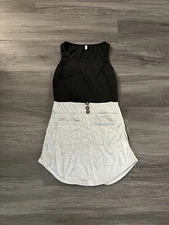 Black and gray romper 