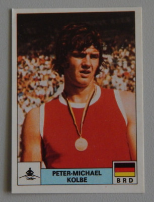 Montreal 76 - 1976 - Olympics - Panini - No. 155 Peter-Michael Kolbe - FRG