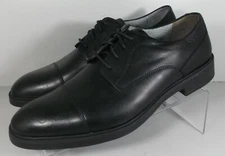 158957 SP50 MADDOX CAP TOE MEN'S SHOES SIZE 9 BLACK LEATHER JOHNSTON & MURPHY