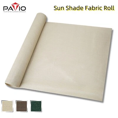PATIO 6'/8' HDPE Shade Cloth Fabric Roll UV Blockage Shade Sail Privacy Shelter Cover