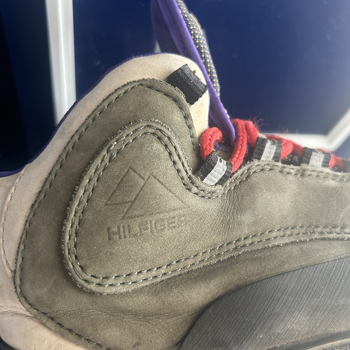 VTG Vintage 90’s Tommy Hilfiger Heritage Flag Leather Hiking Boots Men’s 7.5 NEW Tommy Hilfiger Premium Commander Boot in Brown Leather main image 4